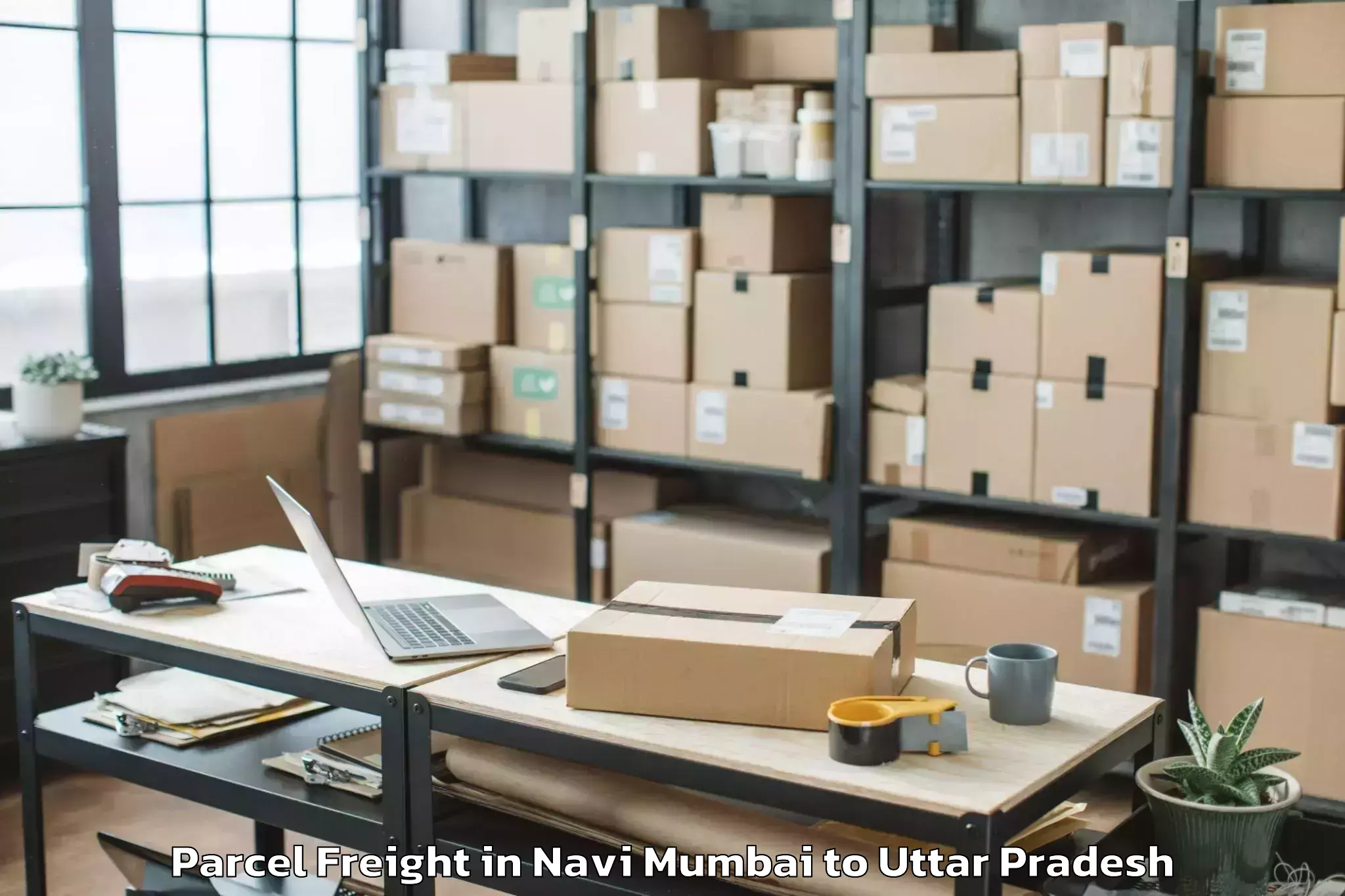 Trusted Navi Mumbai to Barkhera Kalan Parcel Freight